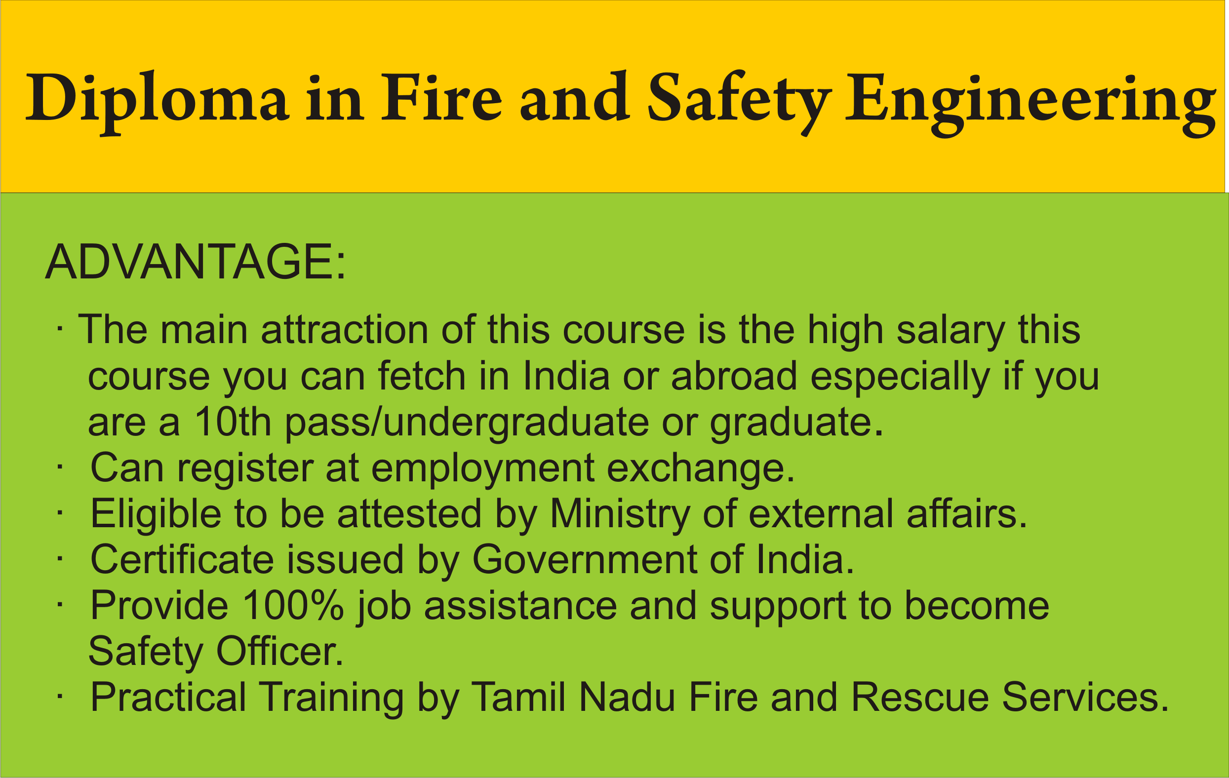 diploma fire safety engineering